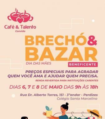 Bazar e Brechó do Café e Talento vai até sexta, 8 de maio!